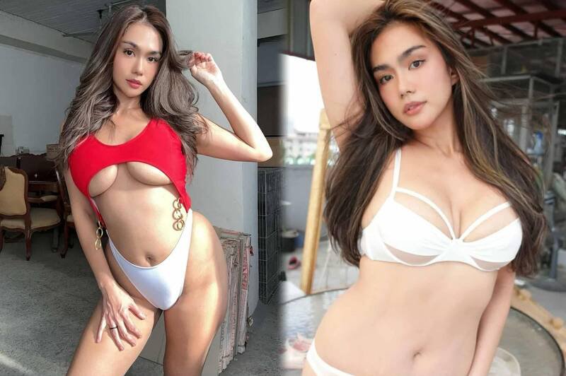 有眼尖的网友发现这名正妹的真实身份，是在IG、脸书合计拥有高达364.7万粉丝追踪的超人气网红「Jahziel Ruiz Manabat」。（图撷取自@jazzzmanabat IG，本报合成）
